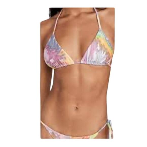 Mara Hoffman Rae Tie Dye Pastel Multicolor Two Piece Bikini Swim Set Size XL - Picture 1 of 10